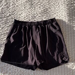 Lululemon Classic Women's Black Athletic Shorts with Elastic Waist